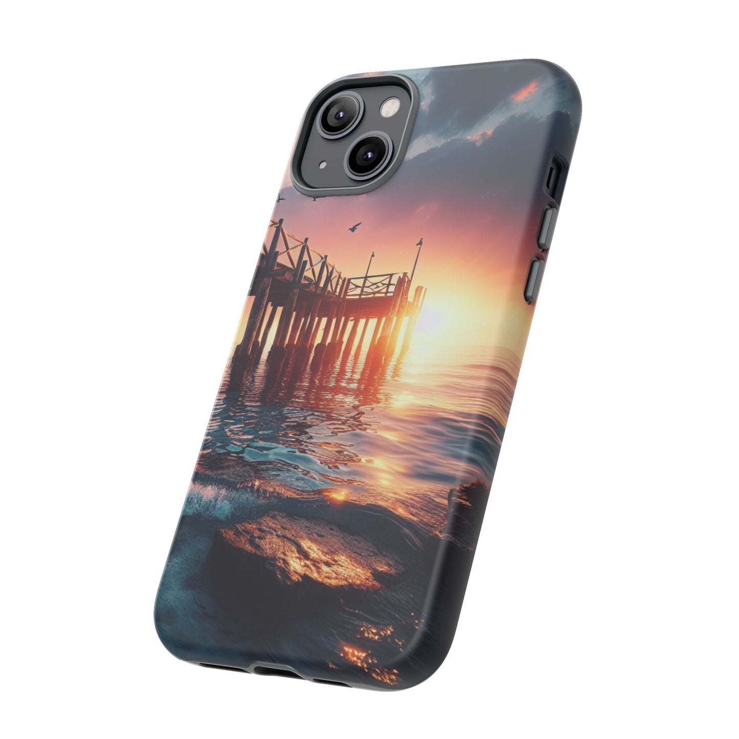 SUNSET on the PIER  phone case