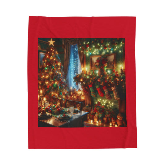 CHRISTMAS Velveteen Plush Blanket
