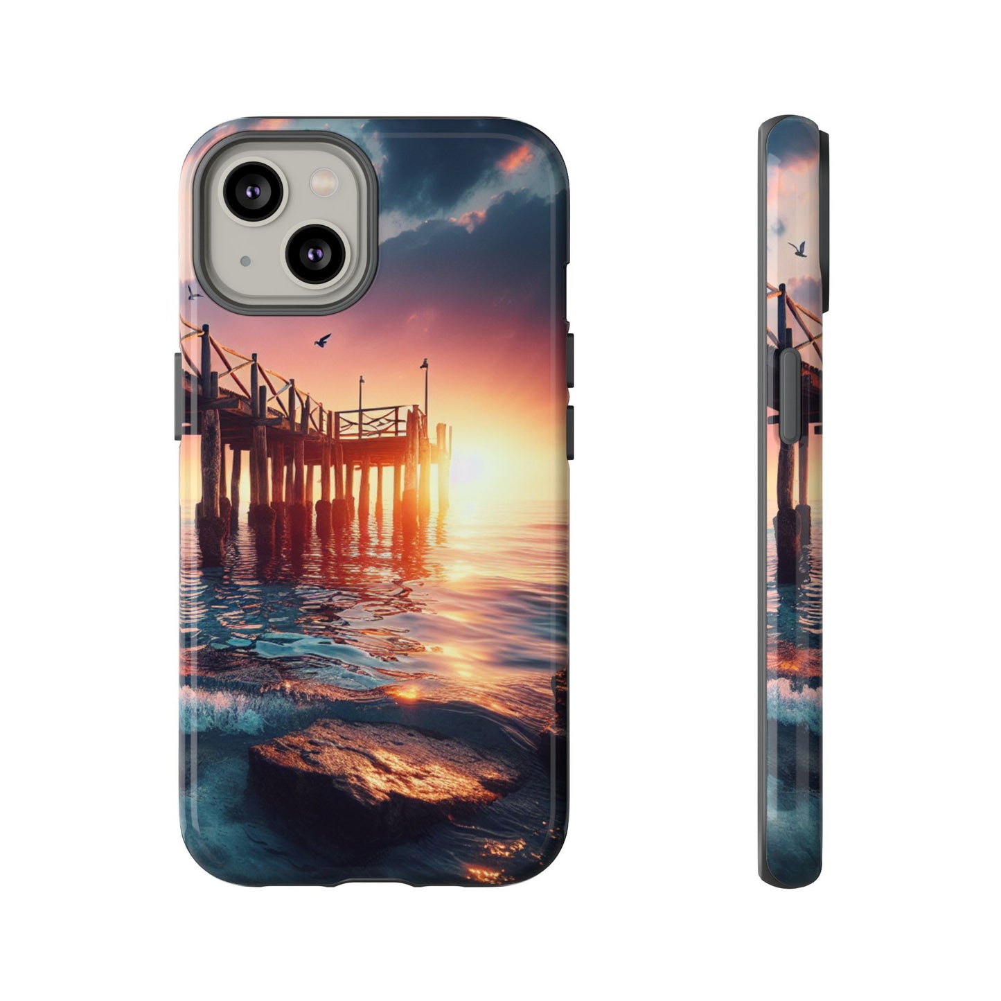 SUNSET on the PIER  phone case