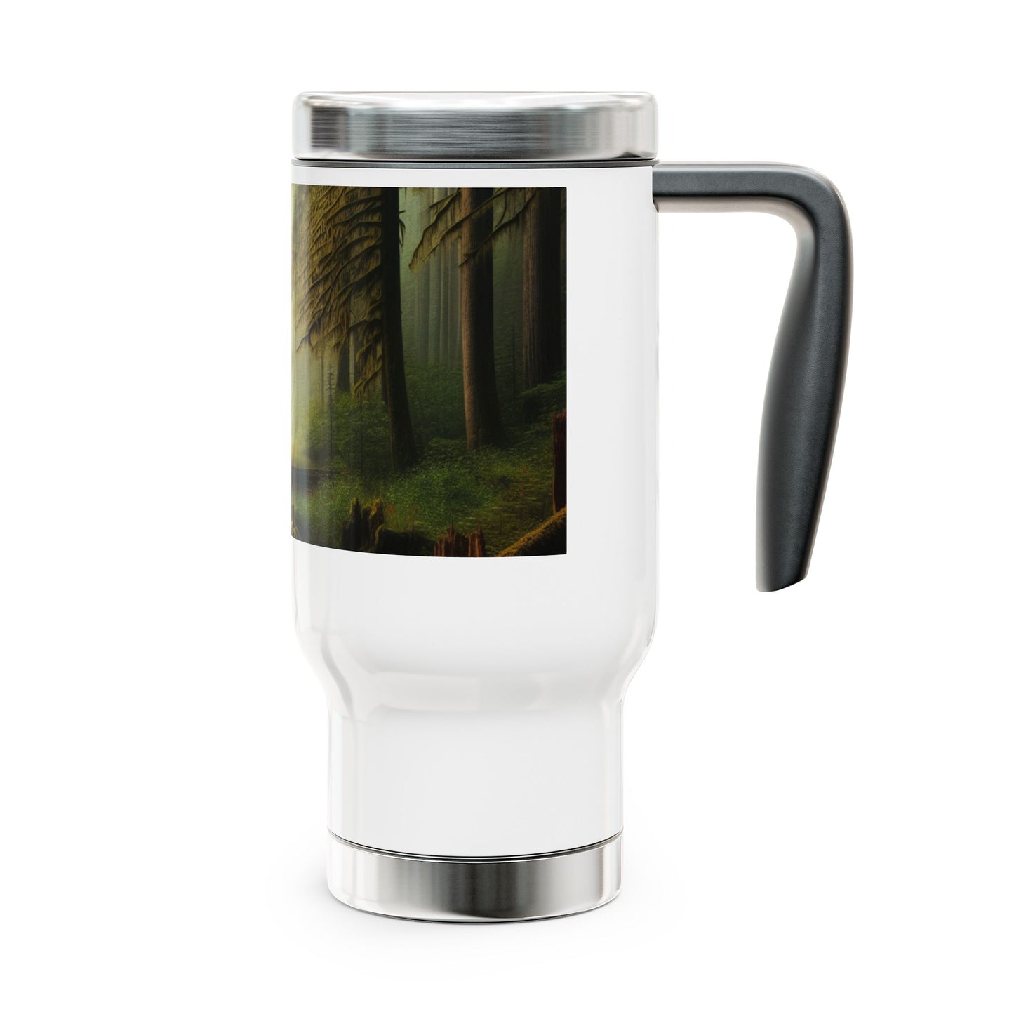 Stainless Steel Travel Mug with Handle, 14oz
