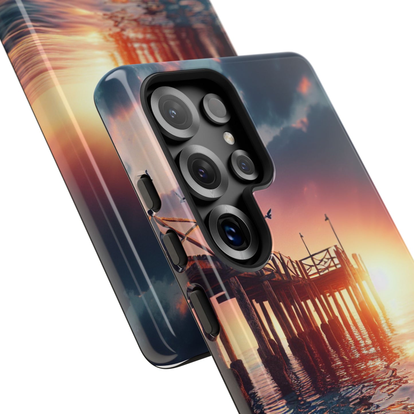 SUNSET on the PIER  phone case