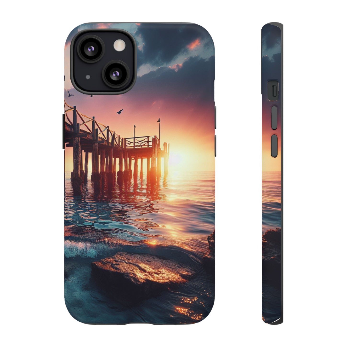 SUNSET on the PIER  phone case