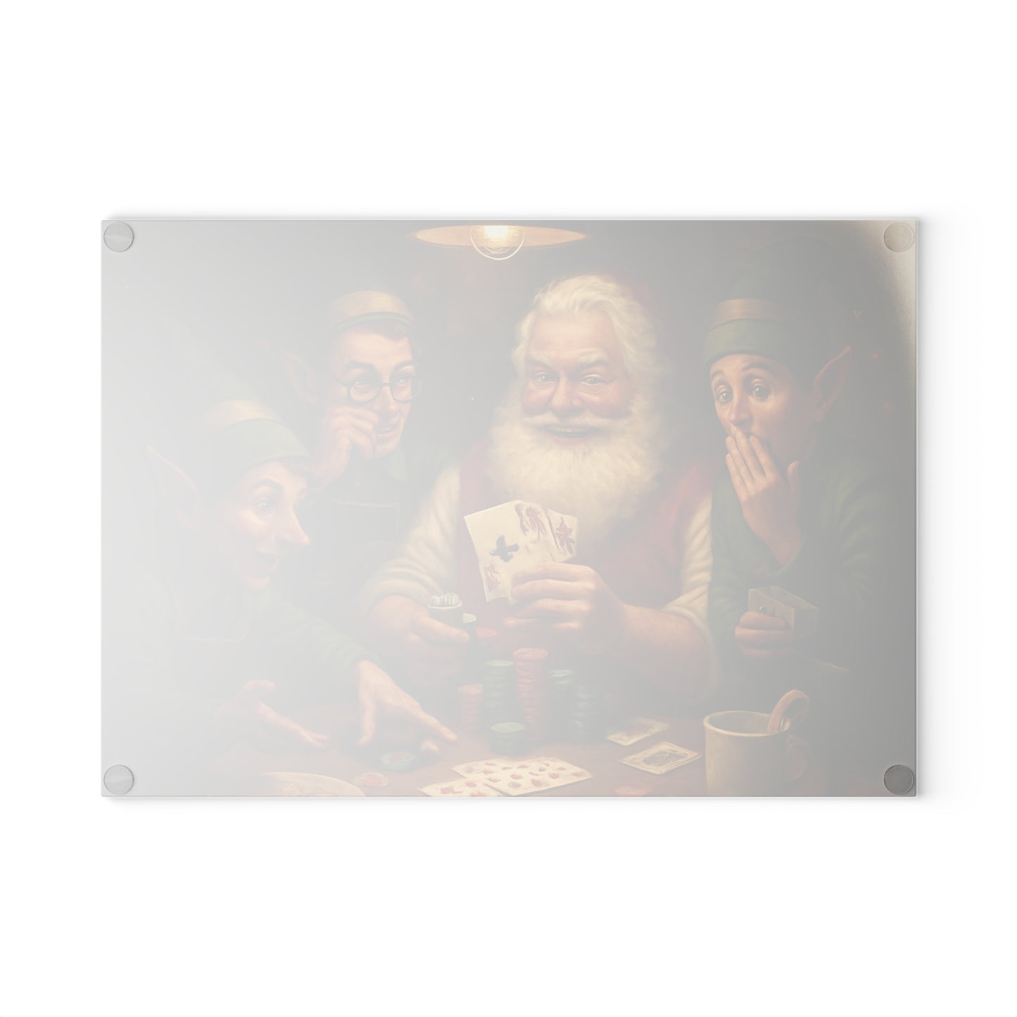 CHRISTMAS Glass Cutting Board