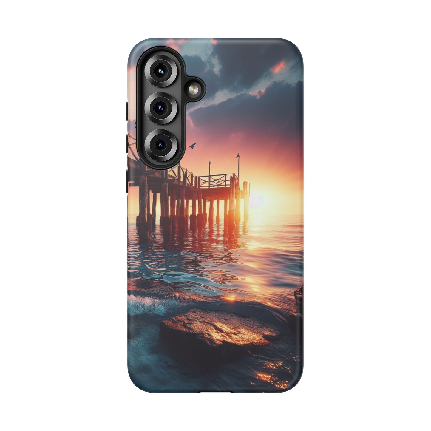 SUNSET on the PIER  phone case