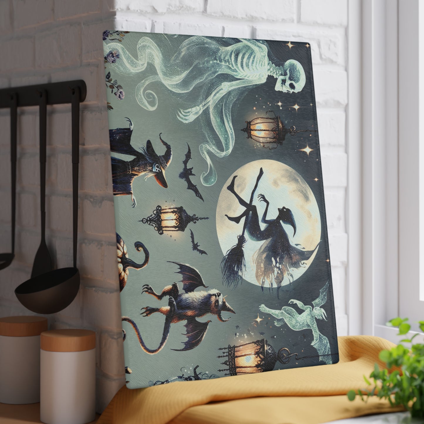 HALLOWEEN Glass Cutting Board