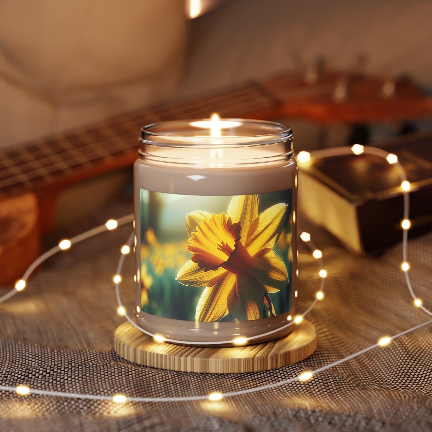 Scented Soy Candles with White Lid, 9oz