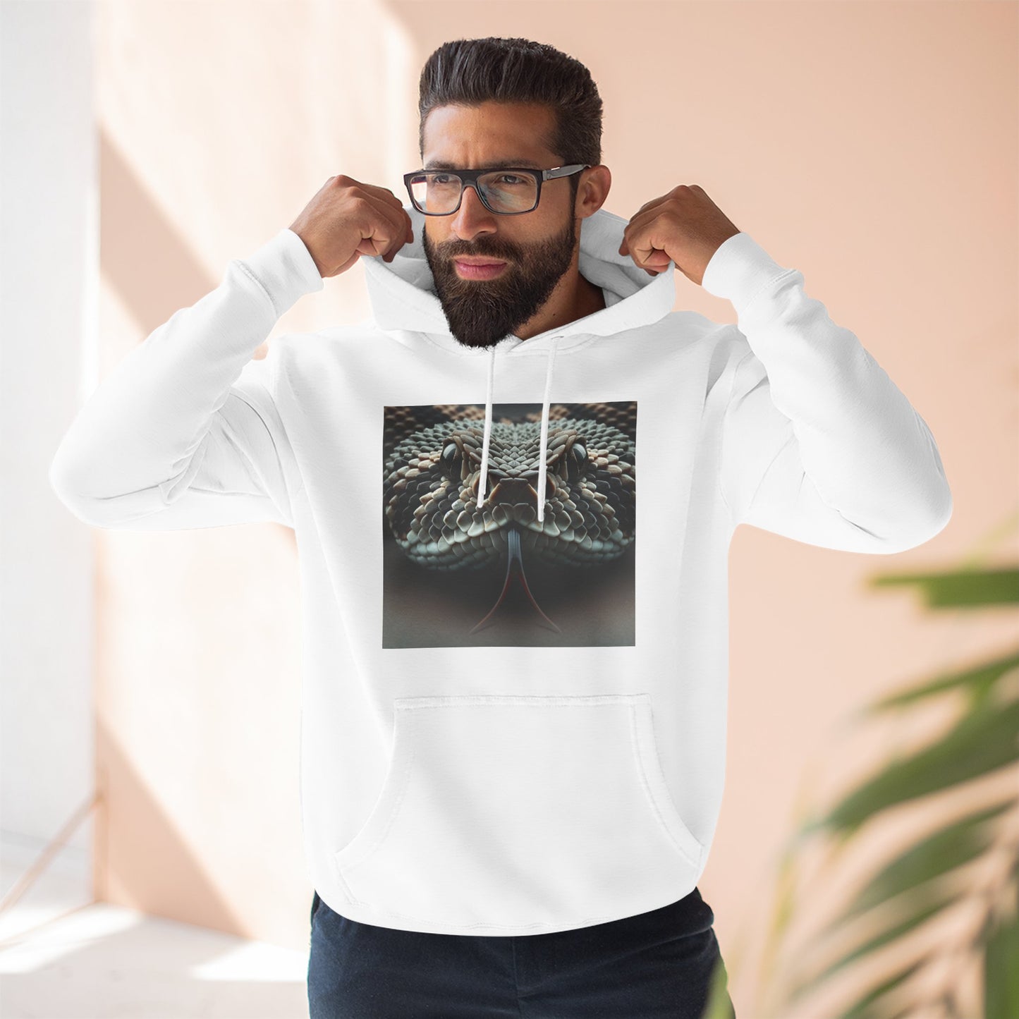 Three-Panel Fleece Hoodie