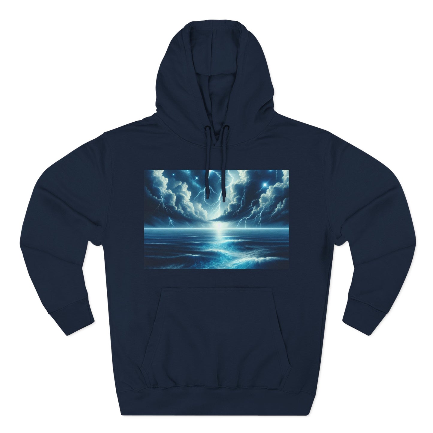 Three-Panel Fleece Hoodie