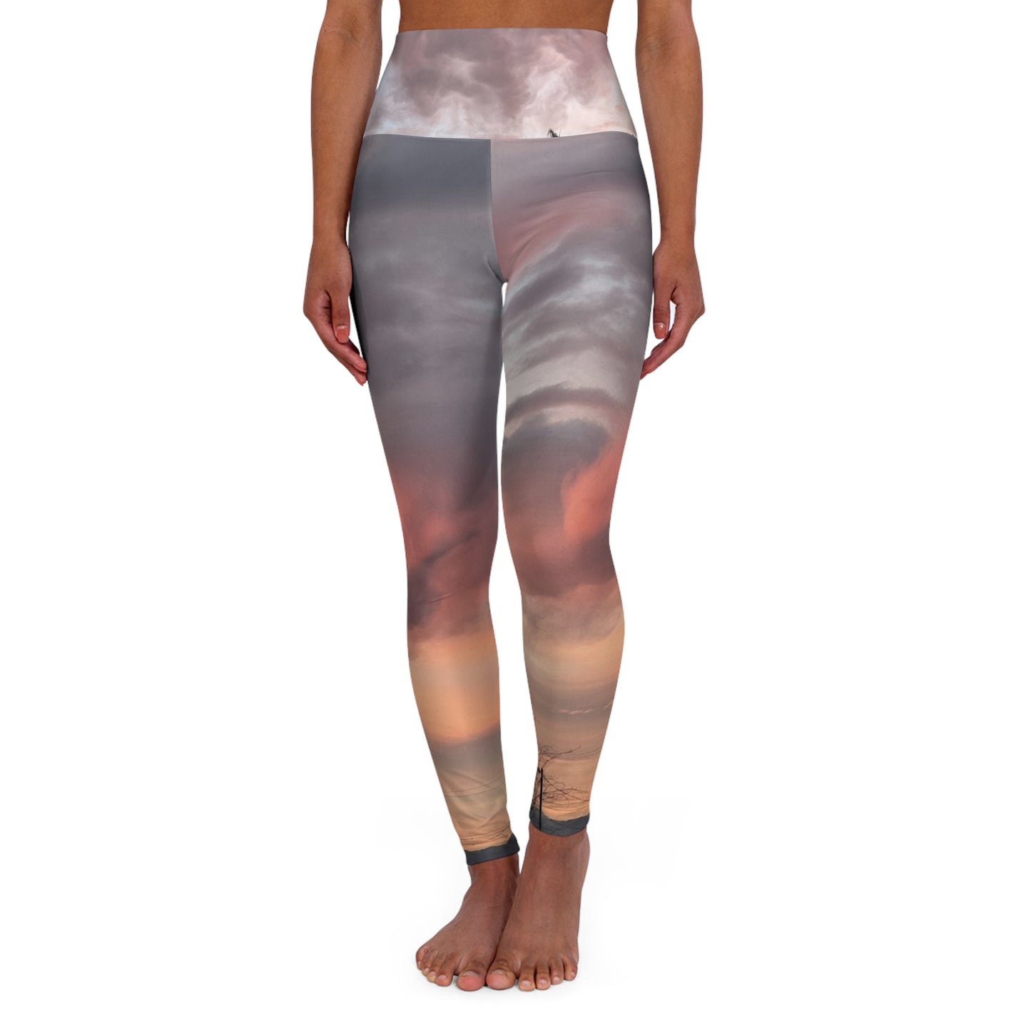 High Waisted Yoga Leggings (AOP)