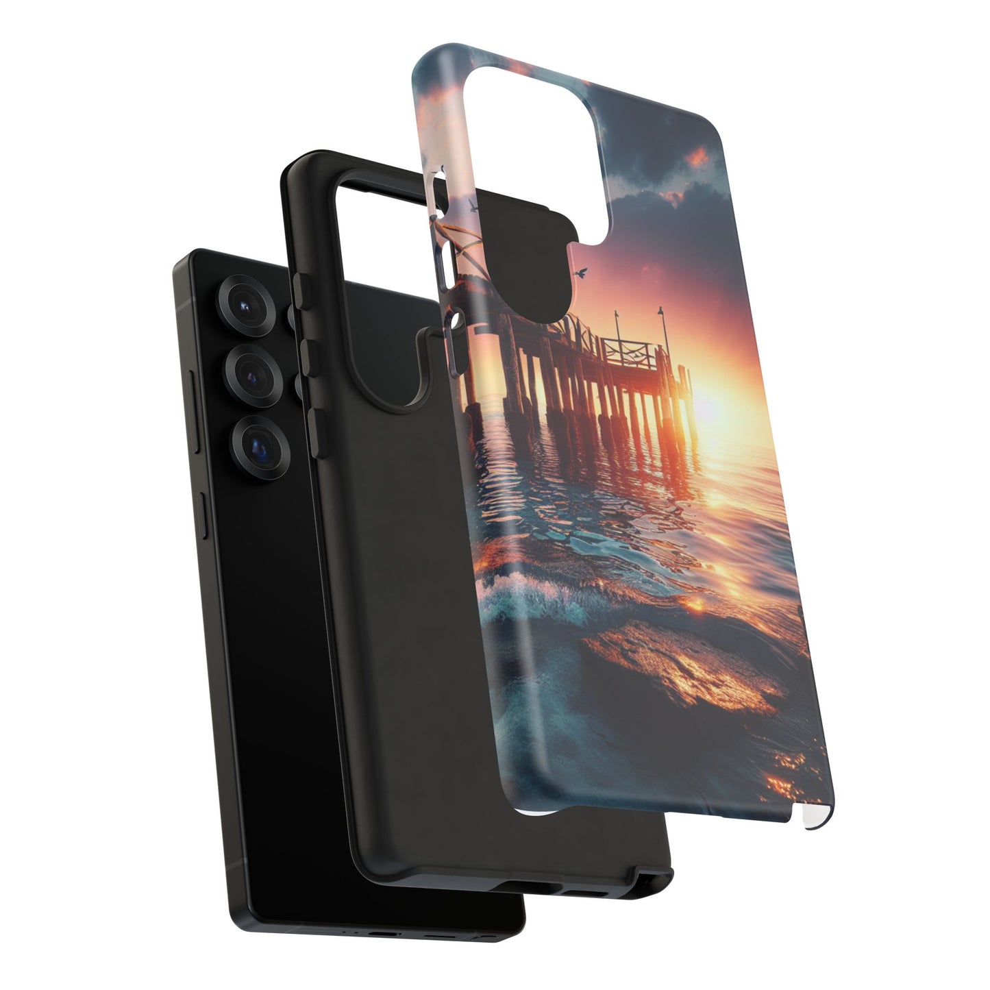 SUNSET on the PIER  phone case