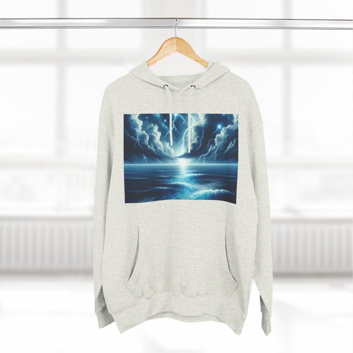 Three-Panel Fleece Hoodie