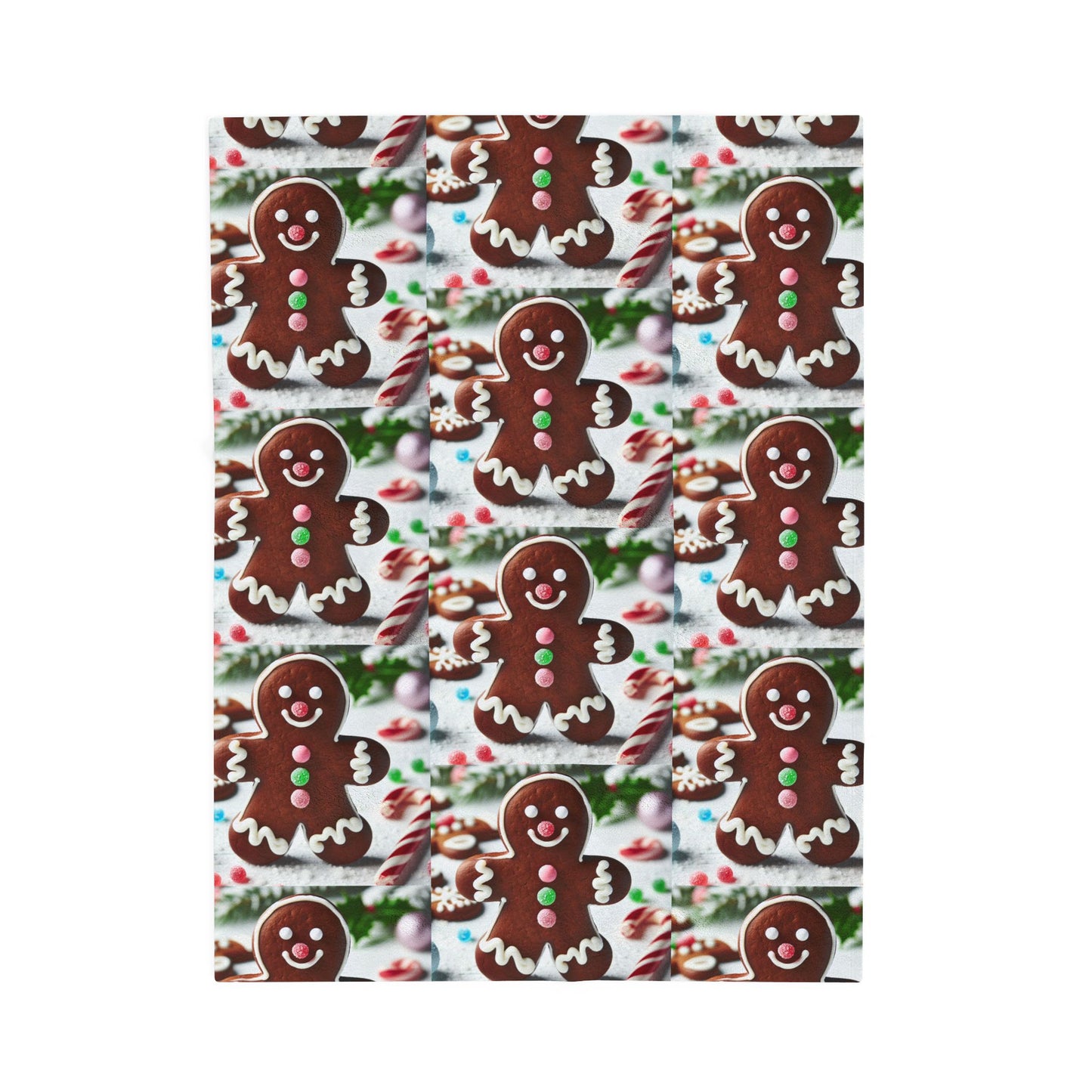 GINGERBRED Velveteen Plush Blanket
