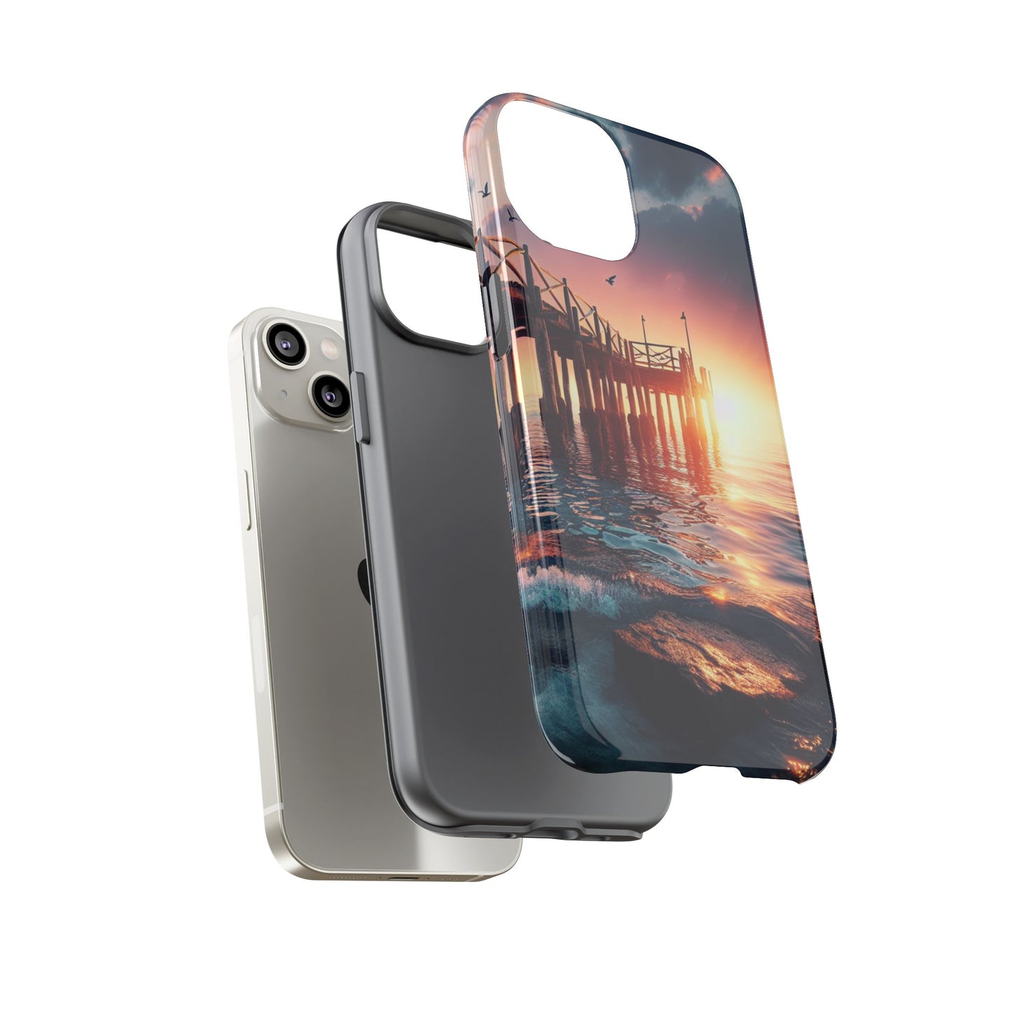 SUNSET on the PIER  phone case