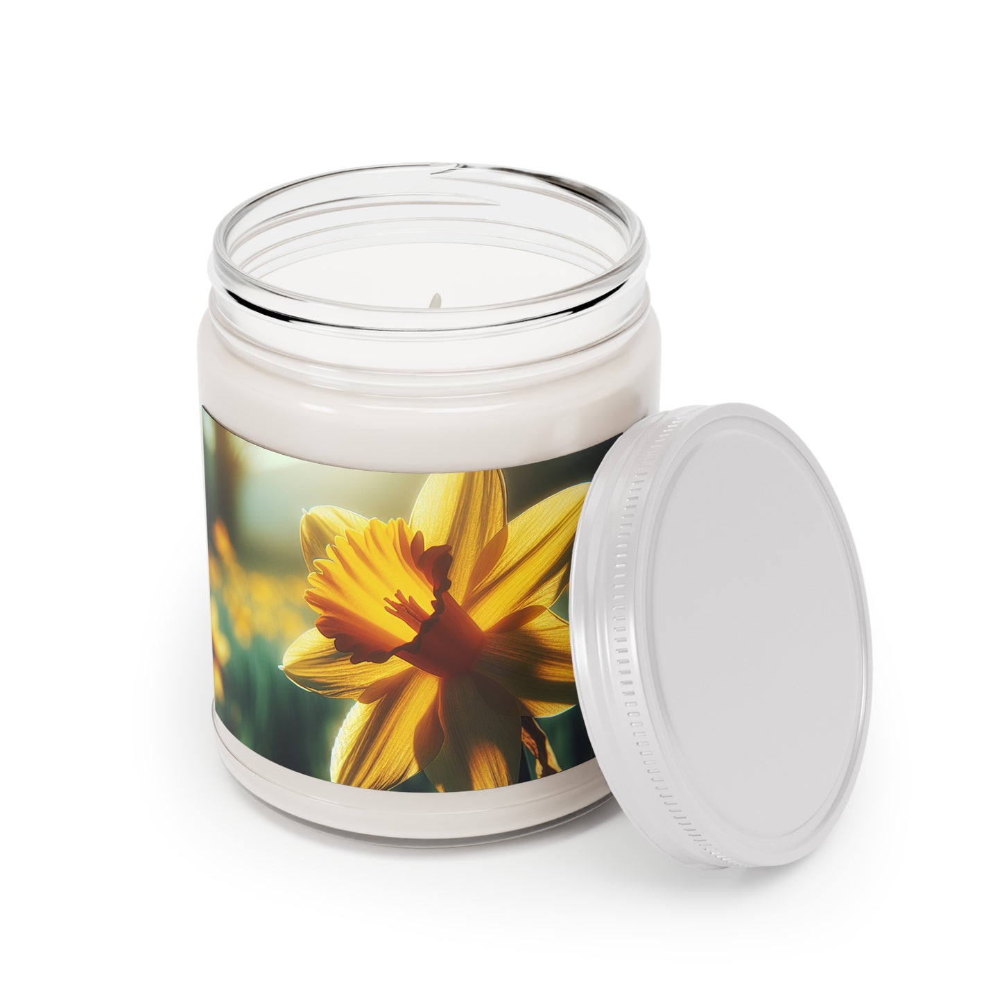 Scented Soy Candles with White Lid, 9oz