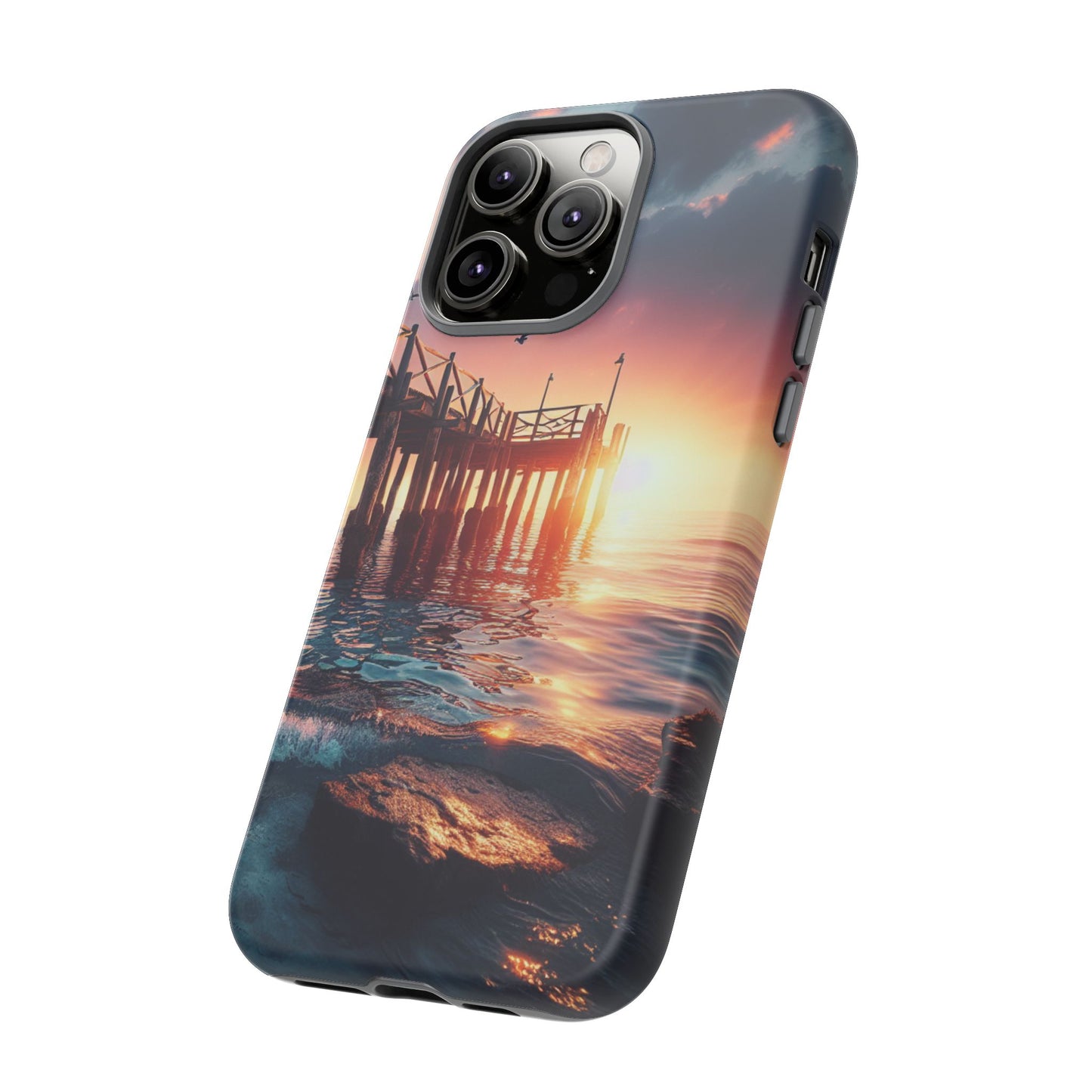 SUNSET on the PIER  phone case