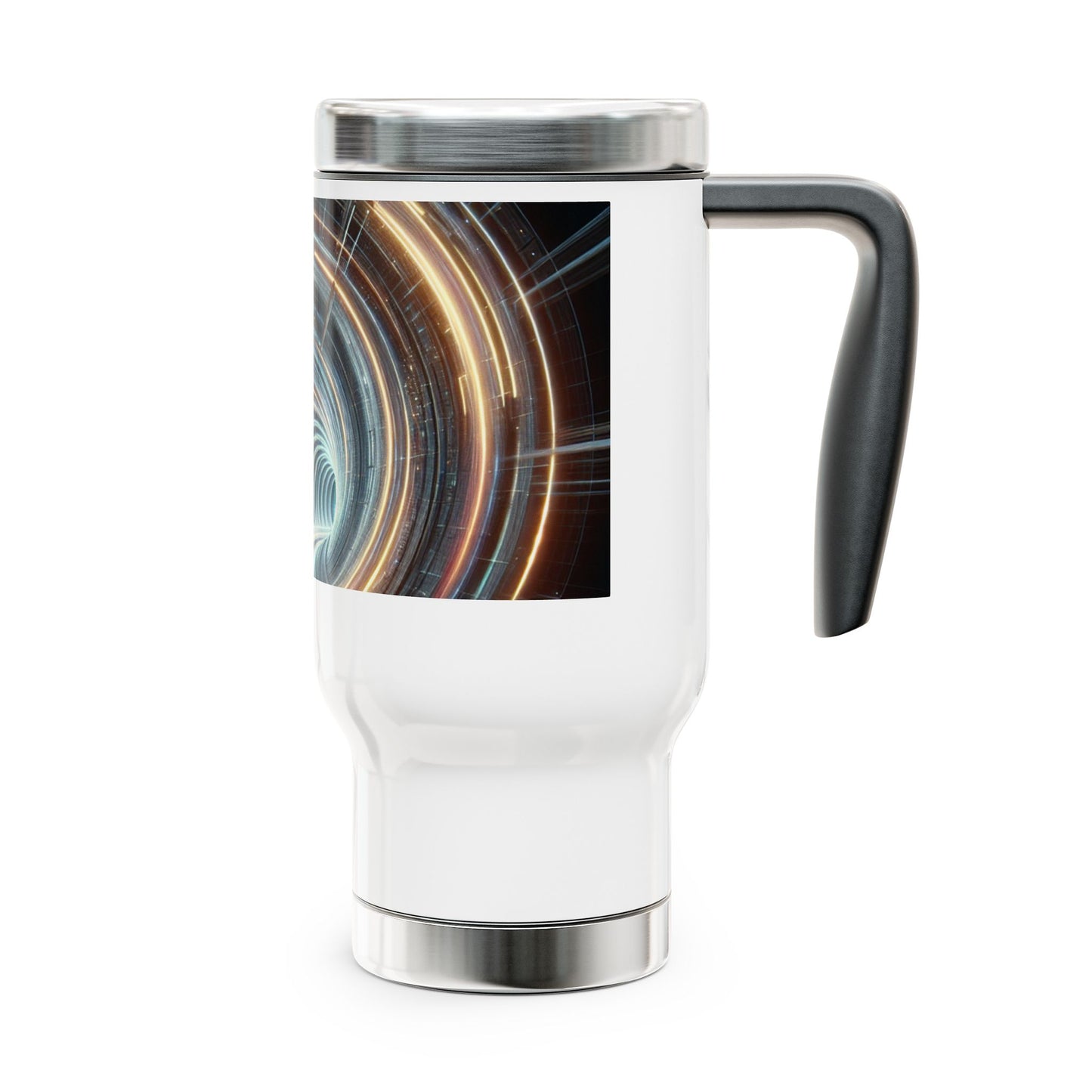 Stainless Steel Travel Mug with Handle, 14oz