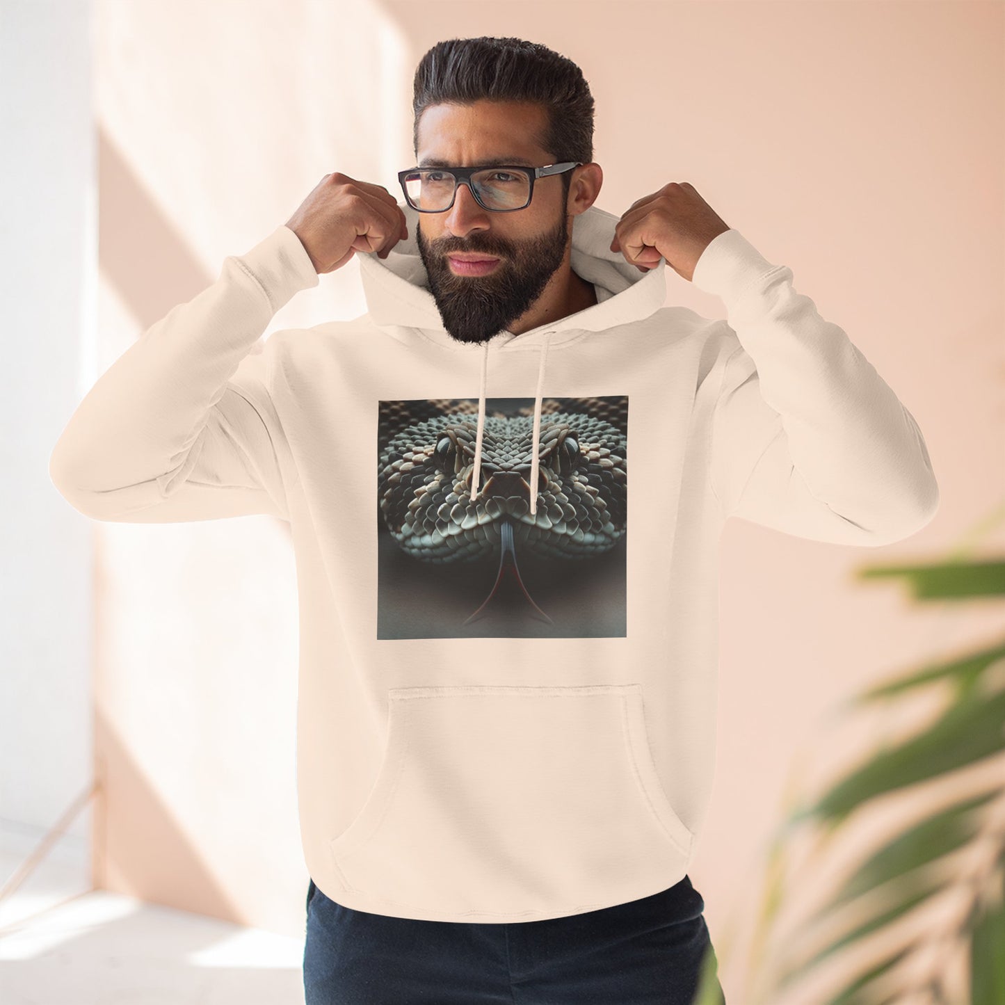 Three-Panel Fleece Hoodie