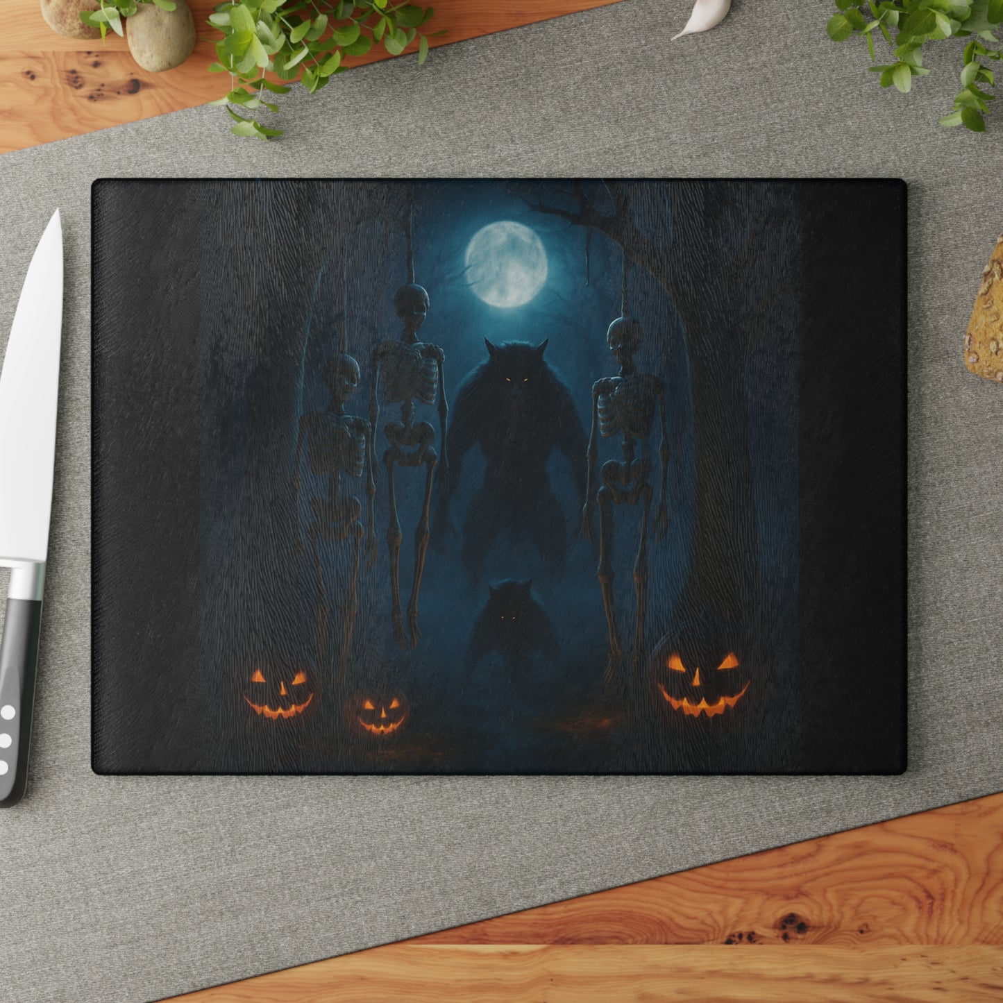 HALLOWEEN Glass Cutting Board