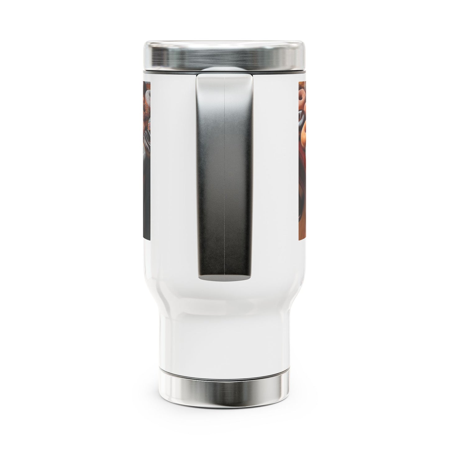 Stainless Steel Travel Mug with Handle, 14oz