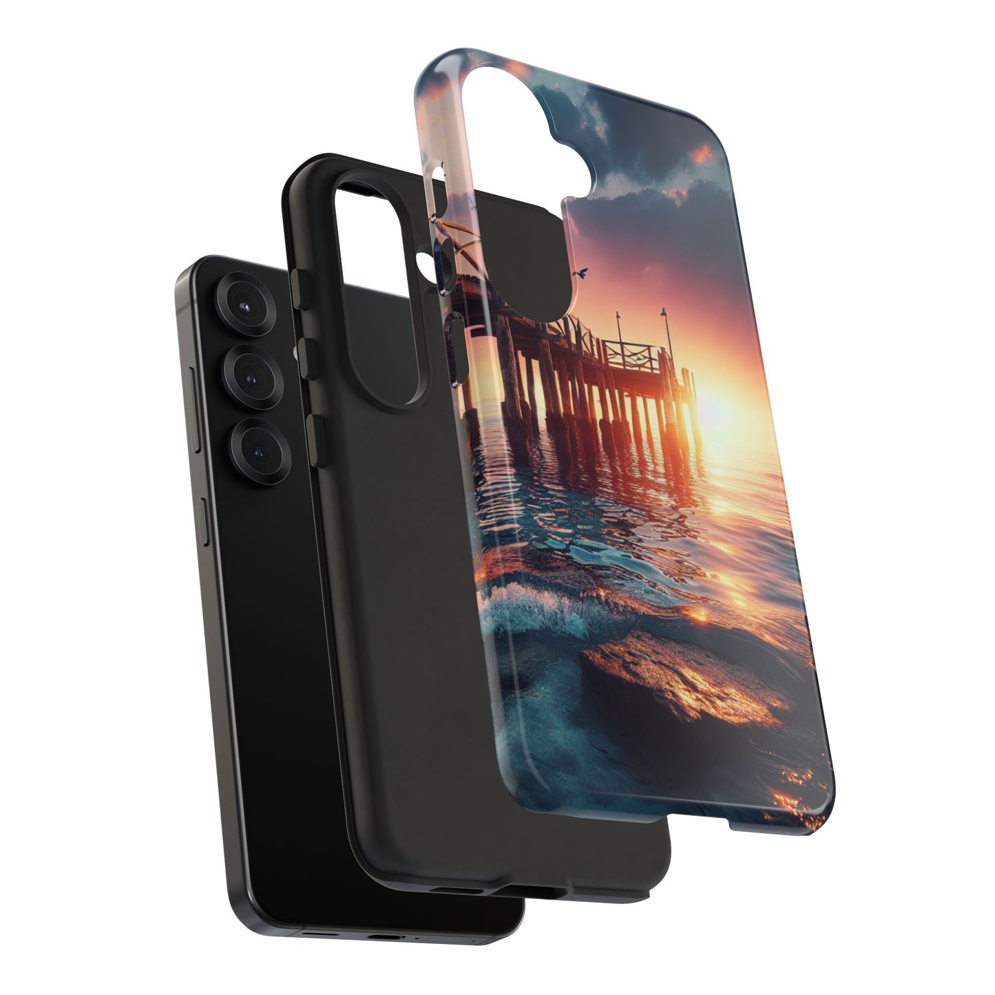 SUNSET on the PIER  phone case