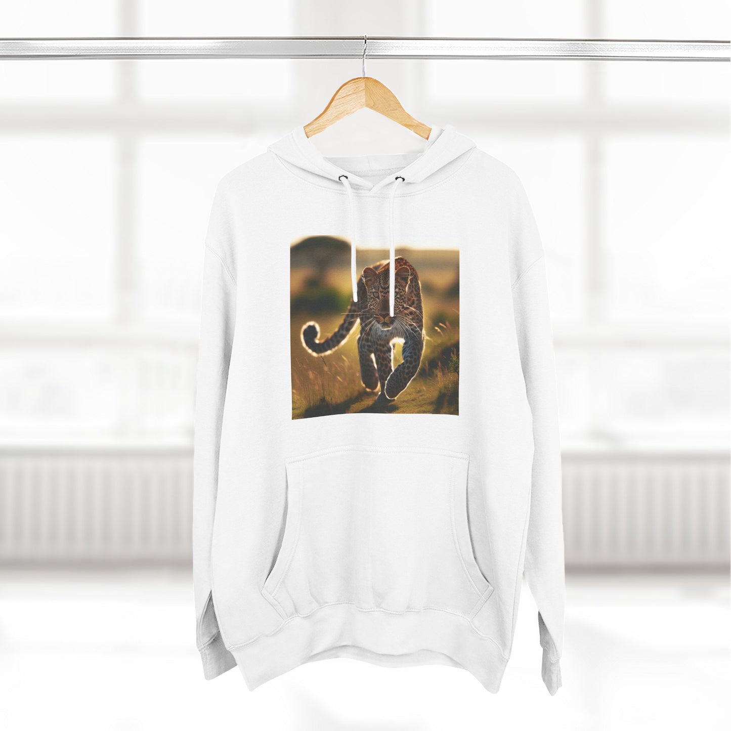 Three-Panel Fleece Hoodie