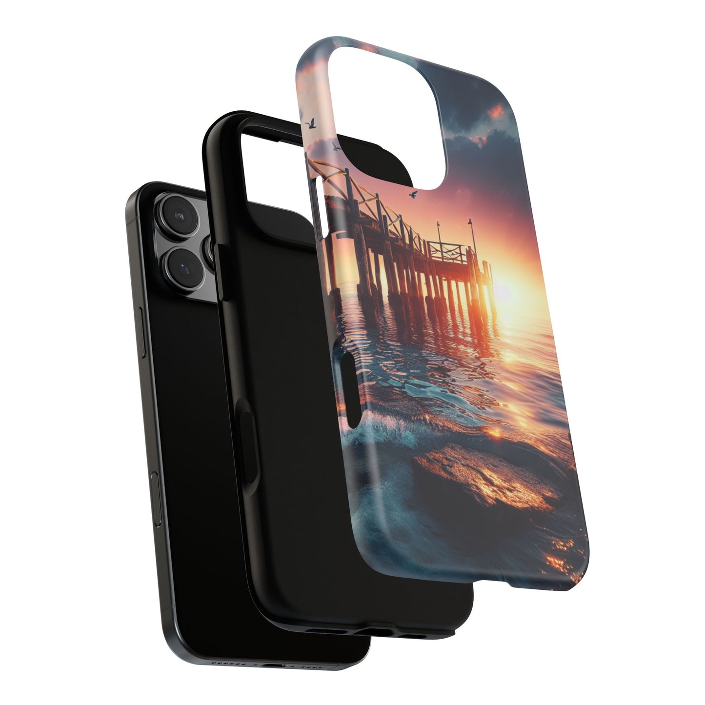 SUNSET on the PIER  phone case