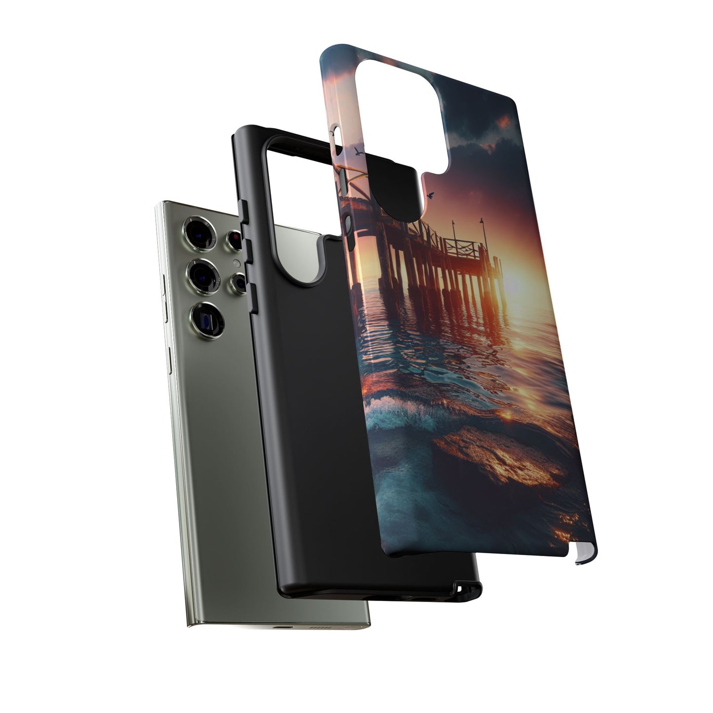 SUNSET on the PIER  phone case
