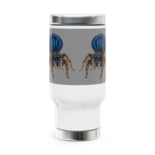 Stainless Steel Travel Mug with Handle, 14oz