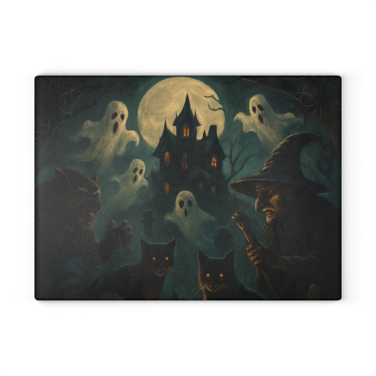 HALLOWEEN Glass Cutting Board
