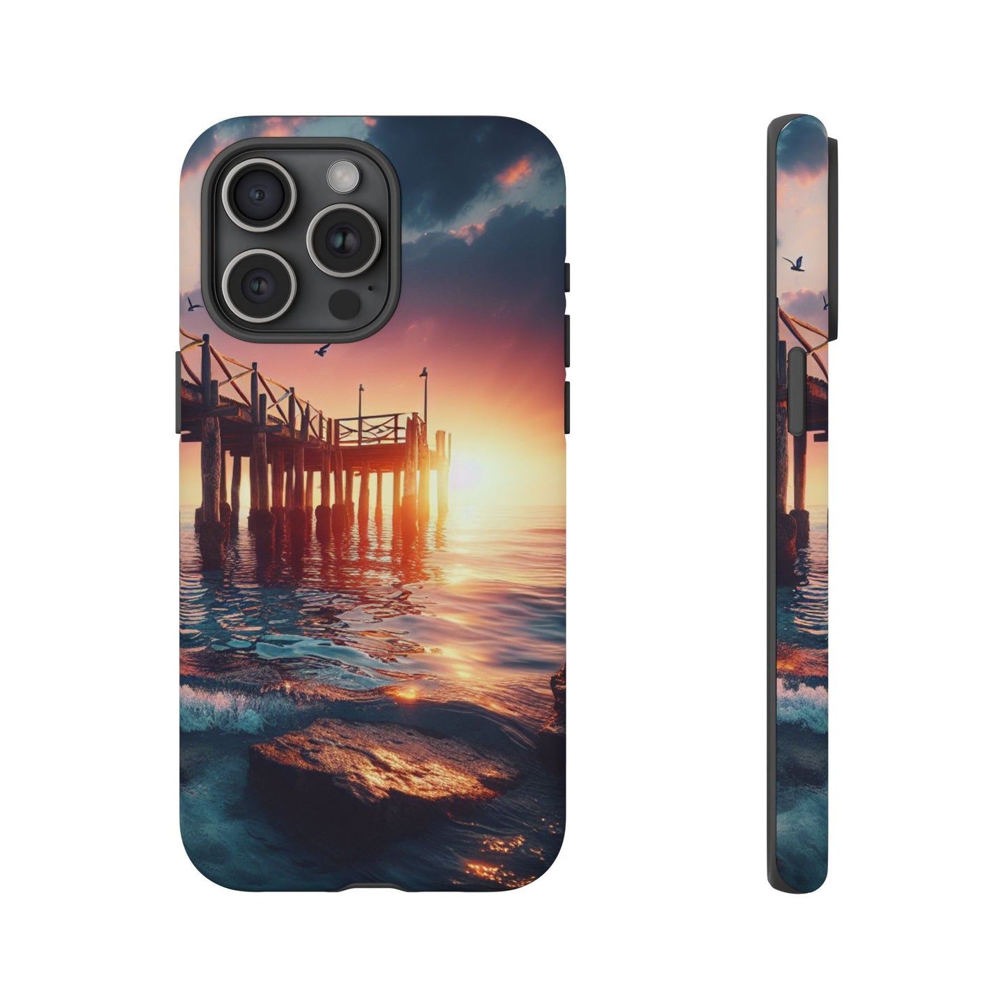 SUNSET on the PIER  phone case