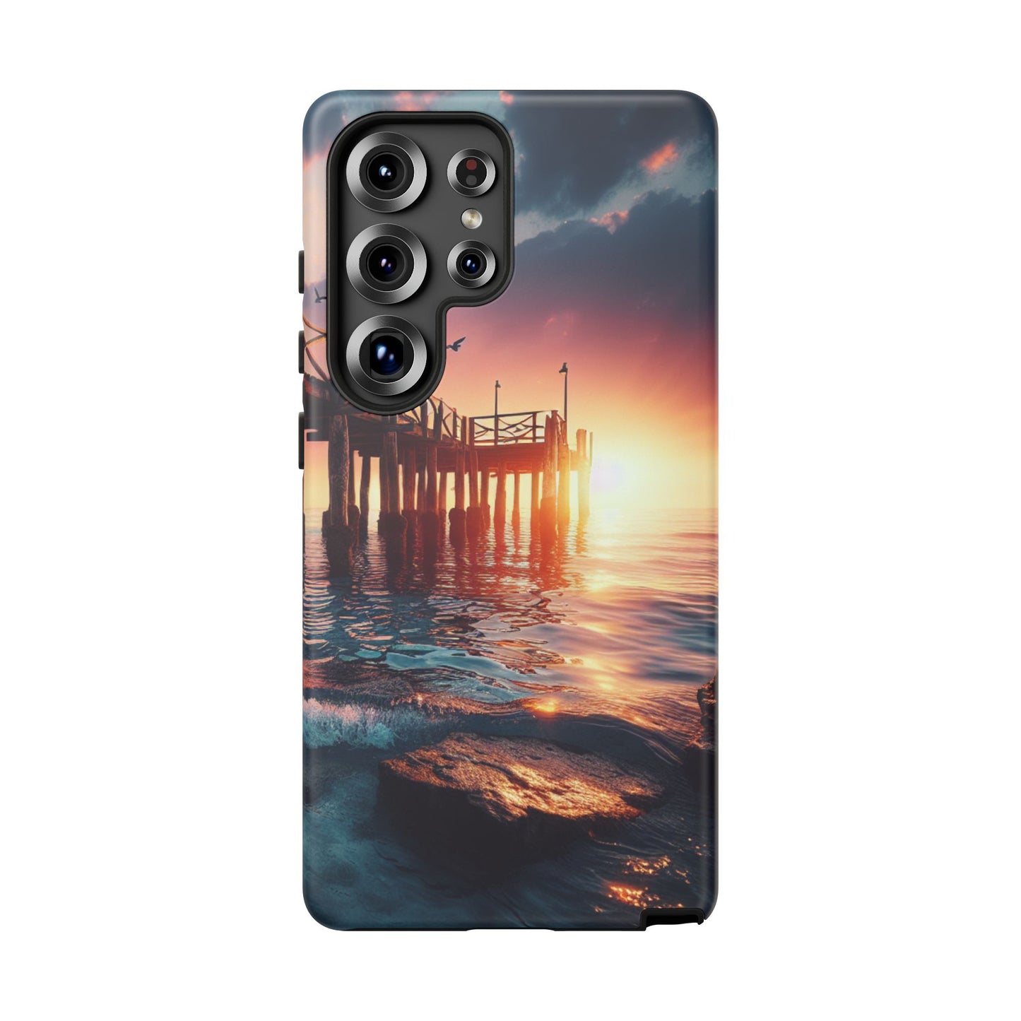 SUNSET on the PIER  phone case