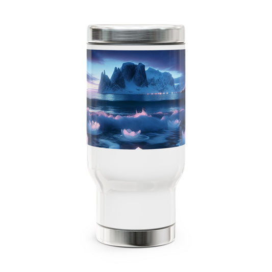 Stainless Steel Travel Mug with Handle, 14oz