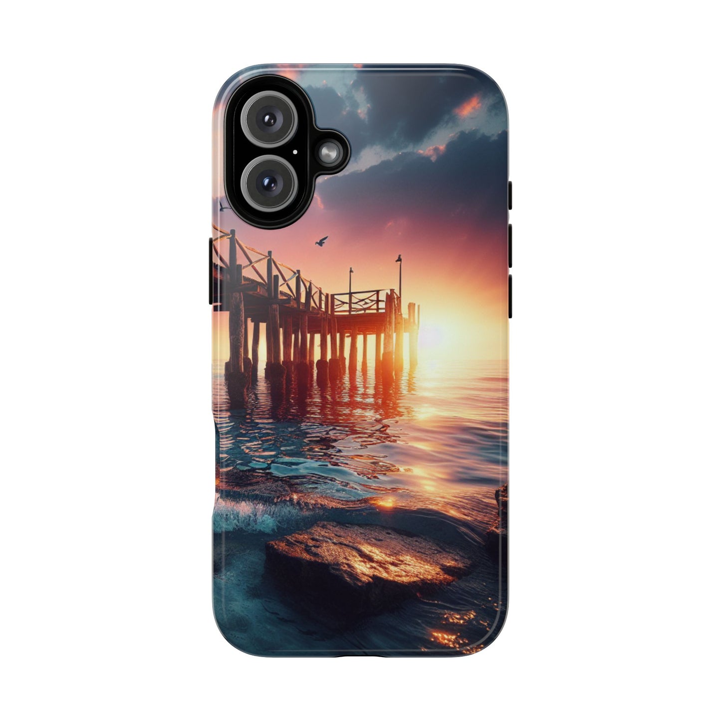 SUNSET on the PIER  phone case