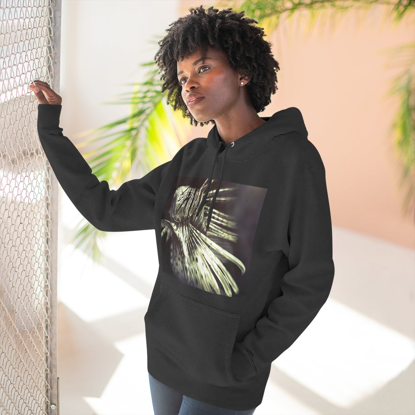 Three-Panel Fleece Hoodie