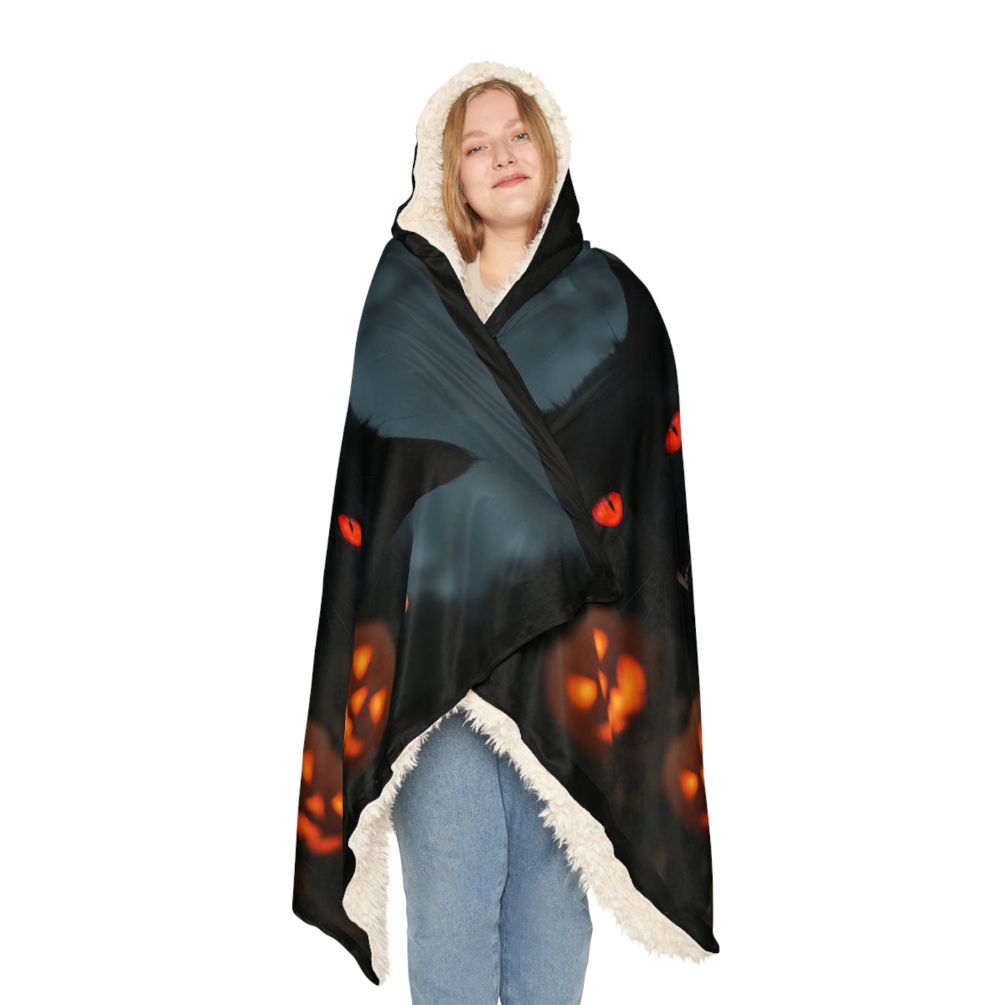 HALLOWEEN (BLACK CAT) Snuggle Blanket