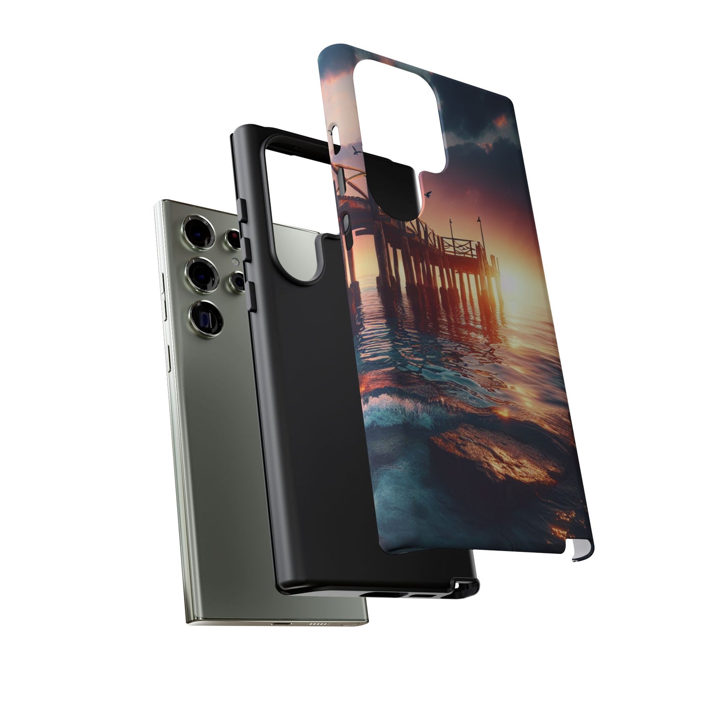 SUNSET on the PIER  phone case