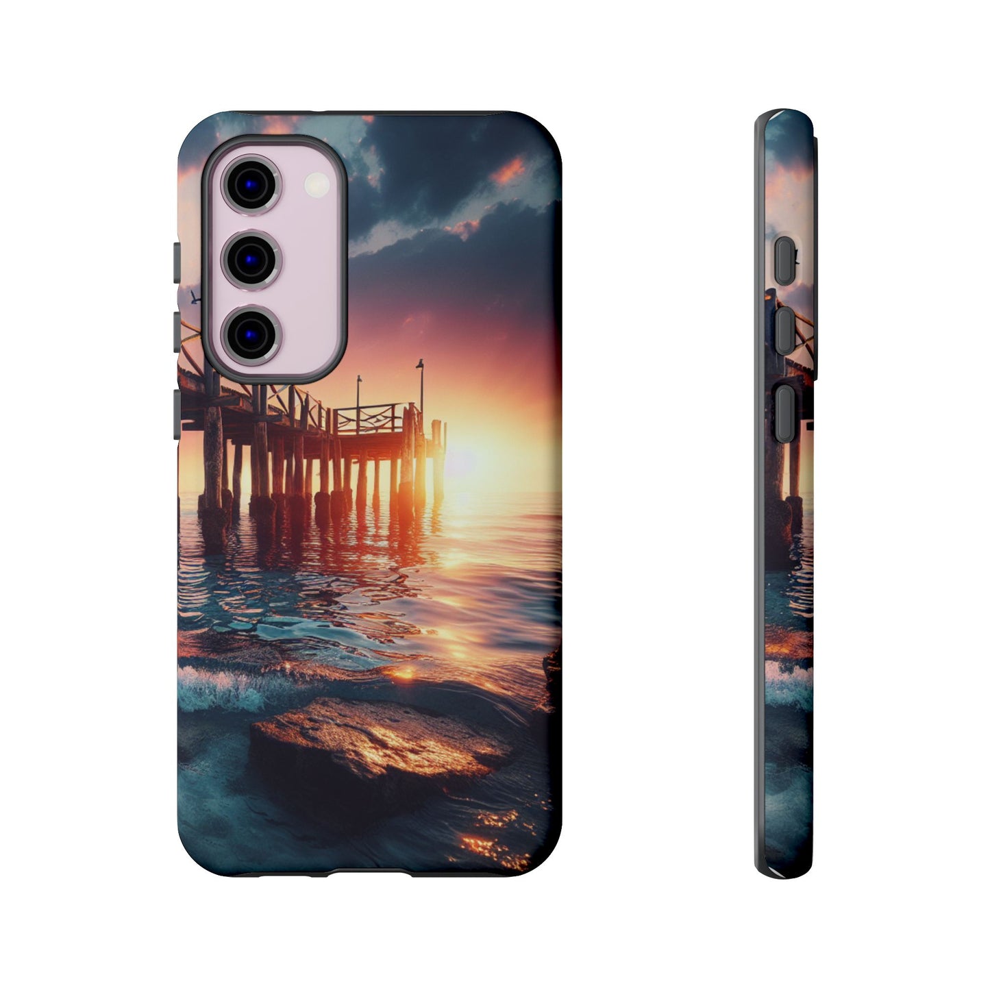 SUNSET on the PIER  phone case