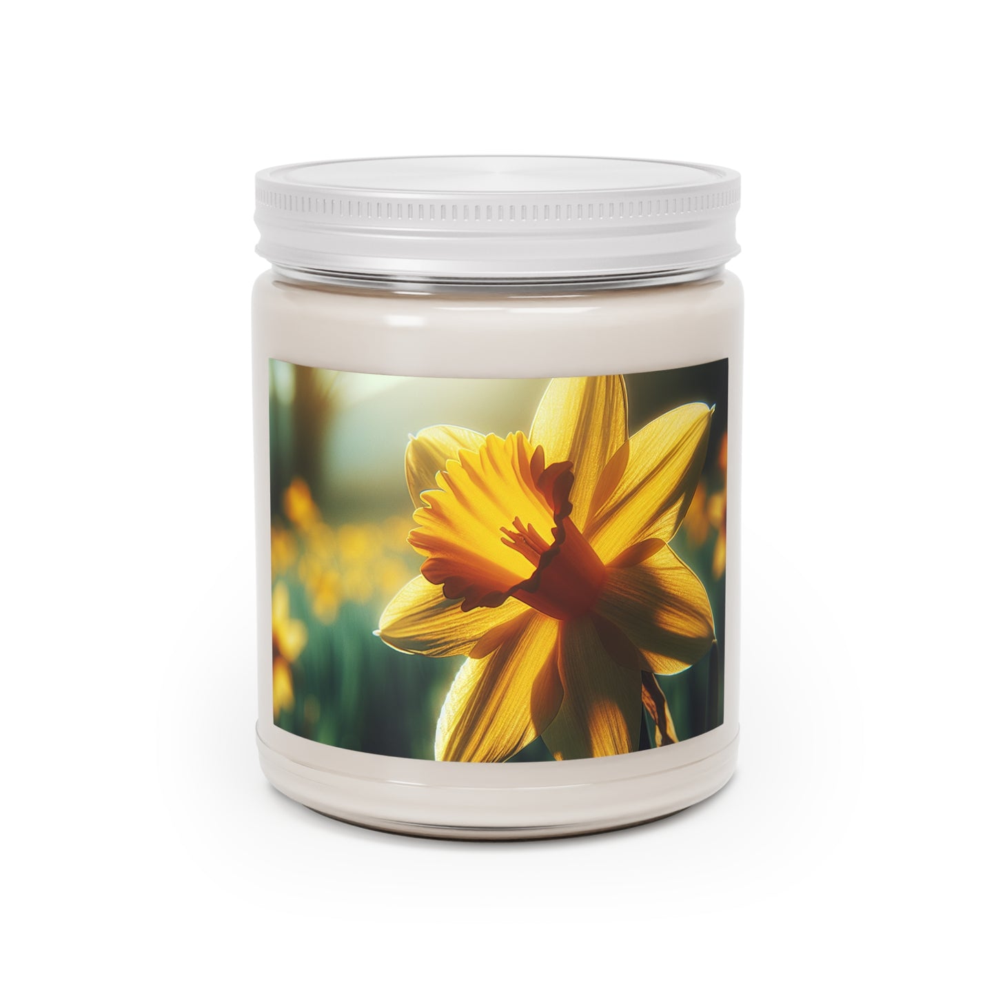 Scented Soy Candles with White Lid, 9oz
