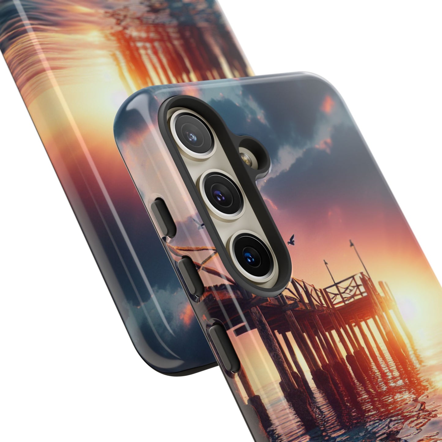 SUNSET on the PIER  phone case