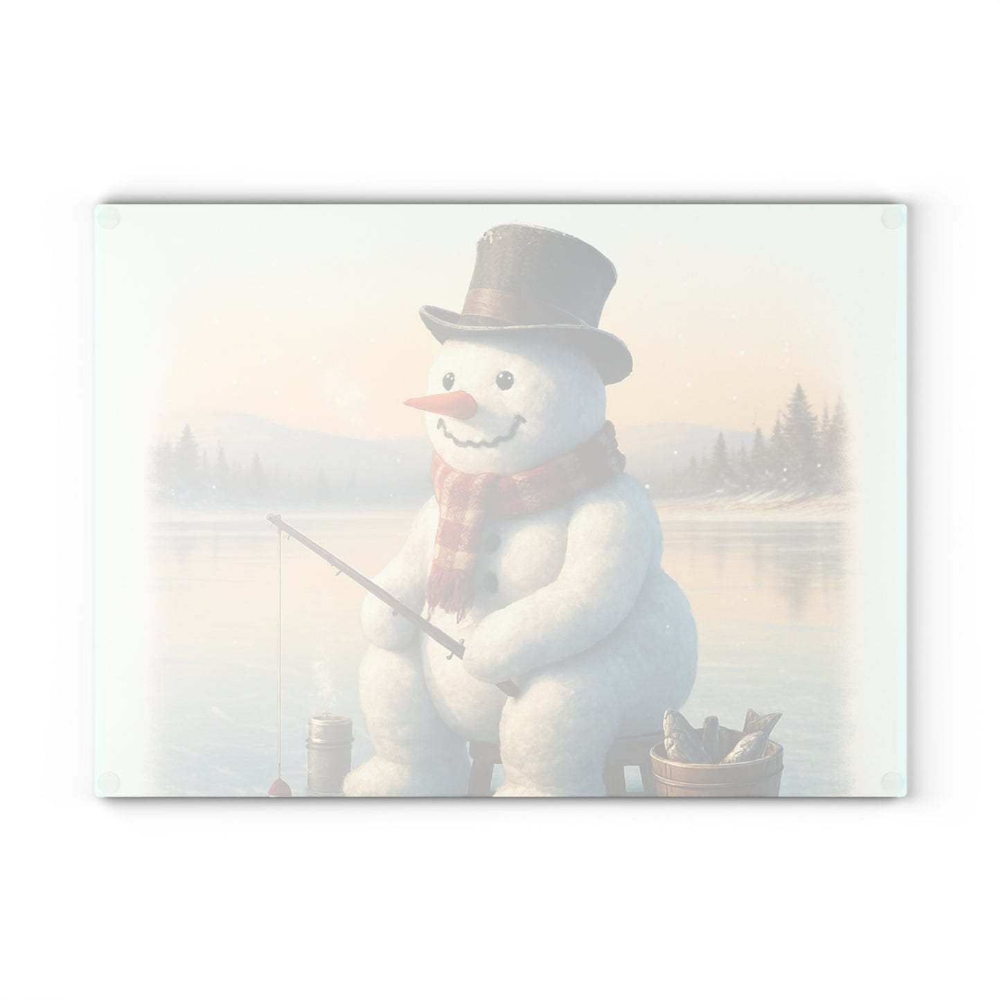 CHRISTMAS Glass Cutting Board