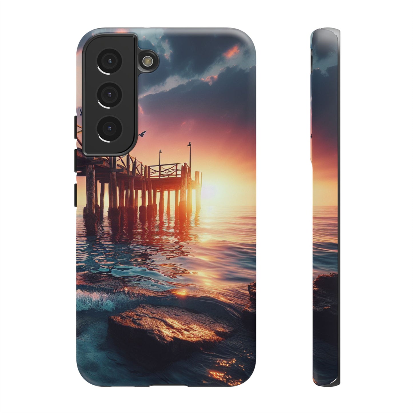SUNSET on the PIER  phone case