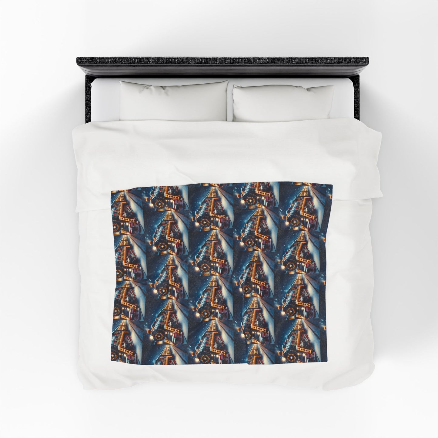 TRAINS Velveteen Plush Blanket
