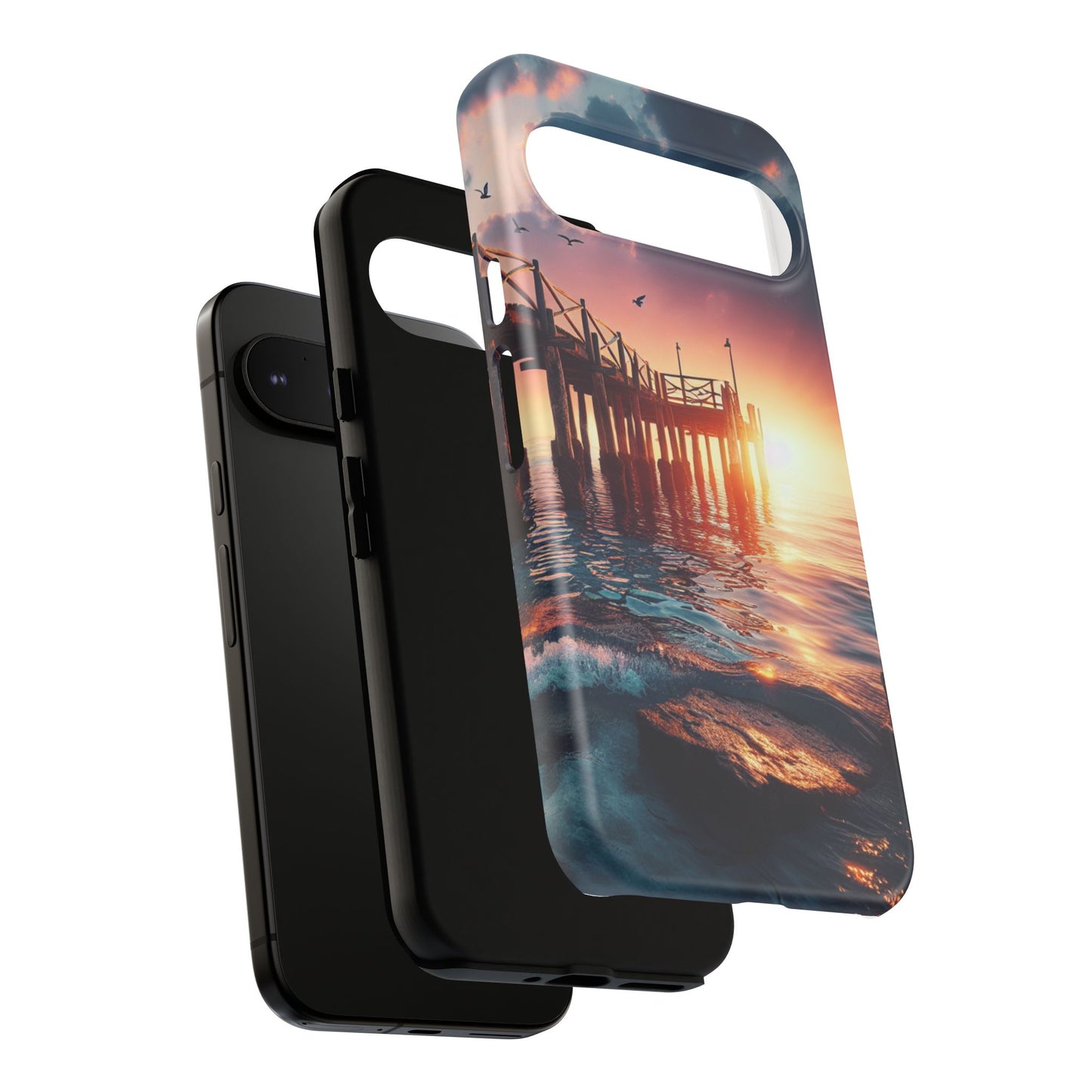 SUNSET on the PIER  phone case
