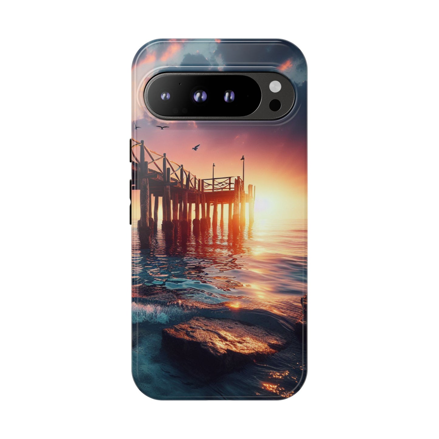 SUNSET on the PIER  phone case
