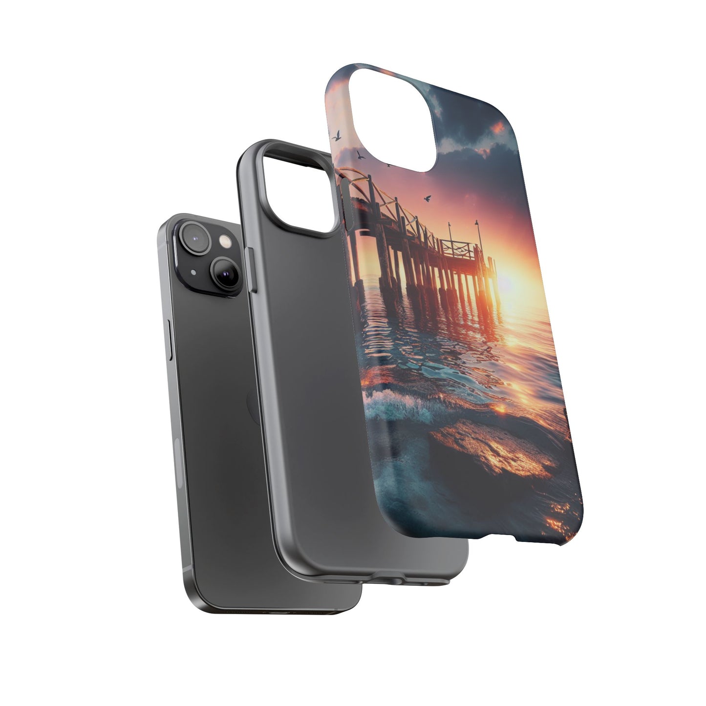 SUNSET on the PIER  phone case
