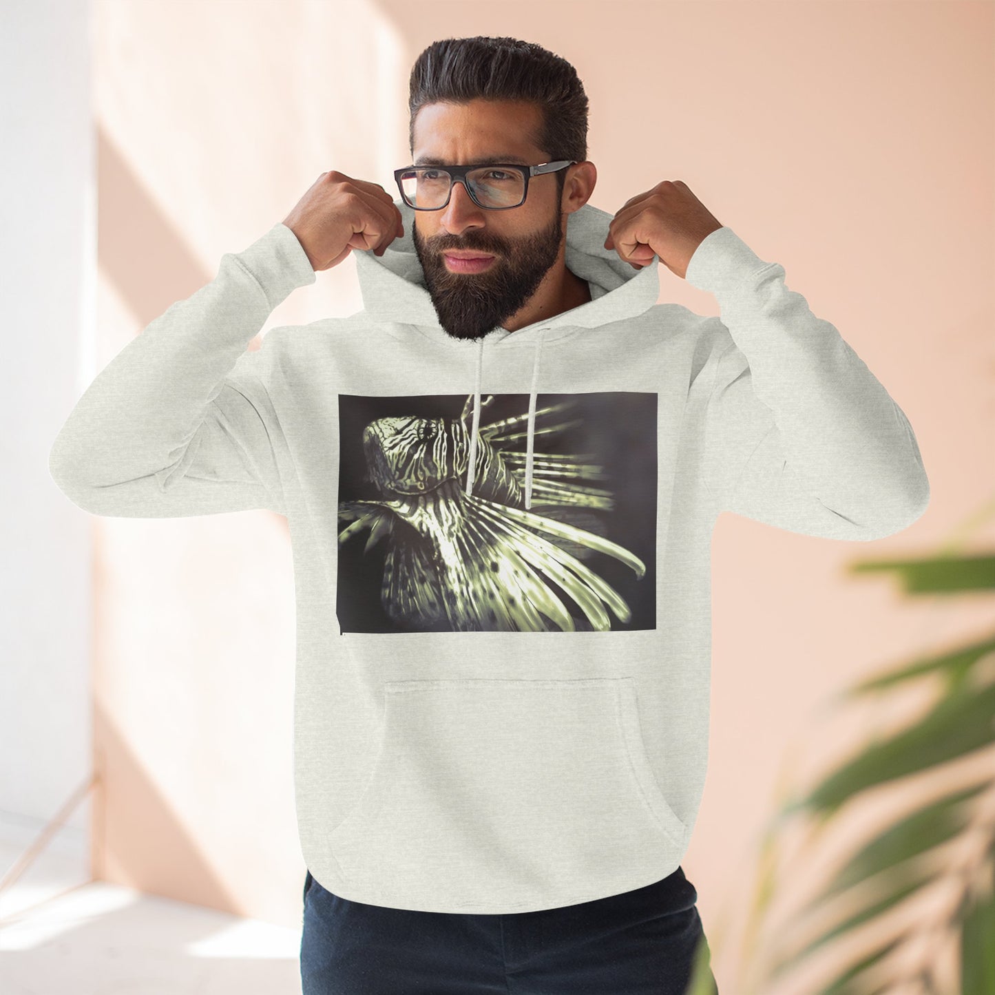 Three-Panel Fleece Hoodie