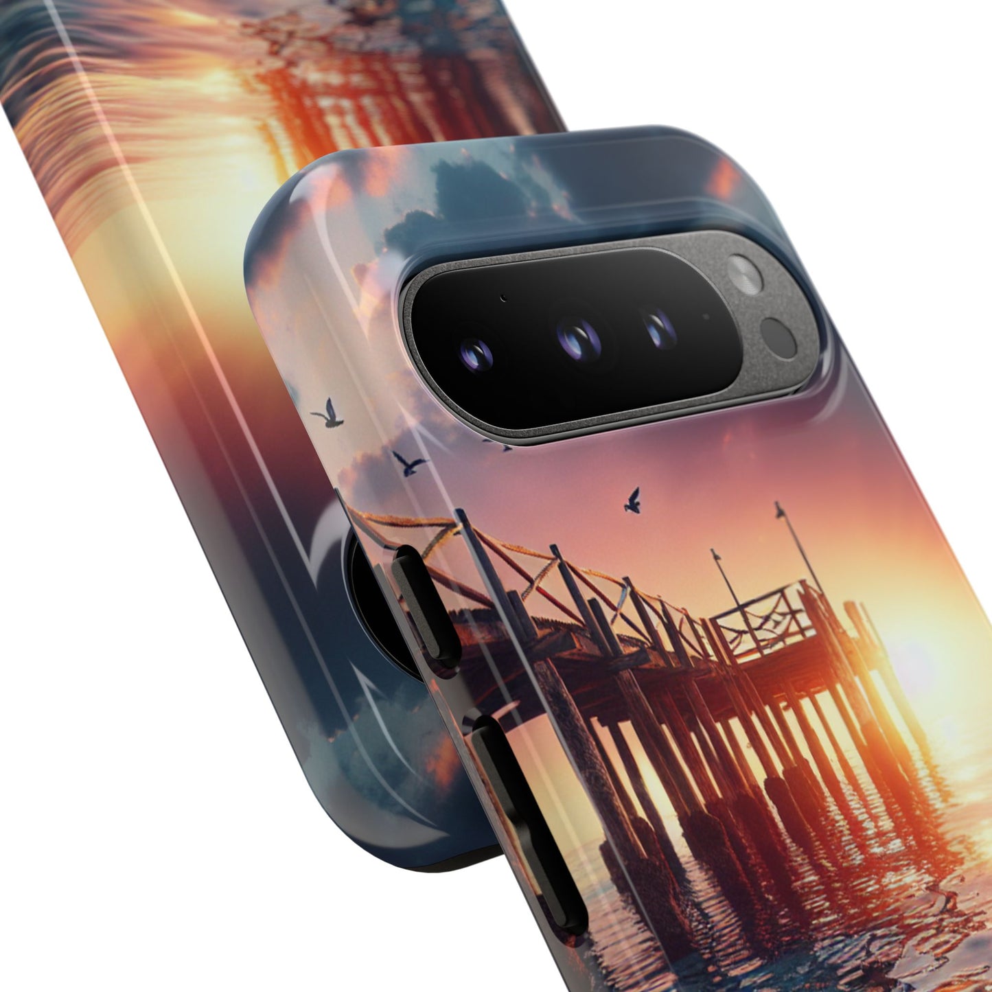 SUNSET on the PIER  phone case