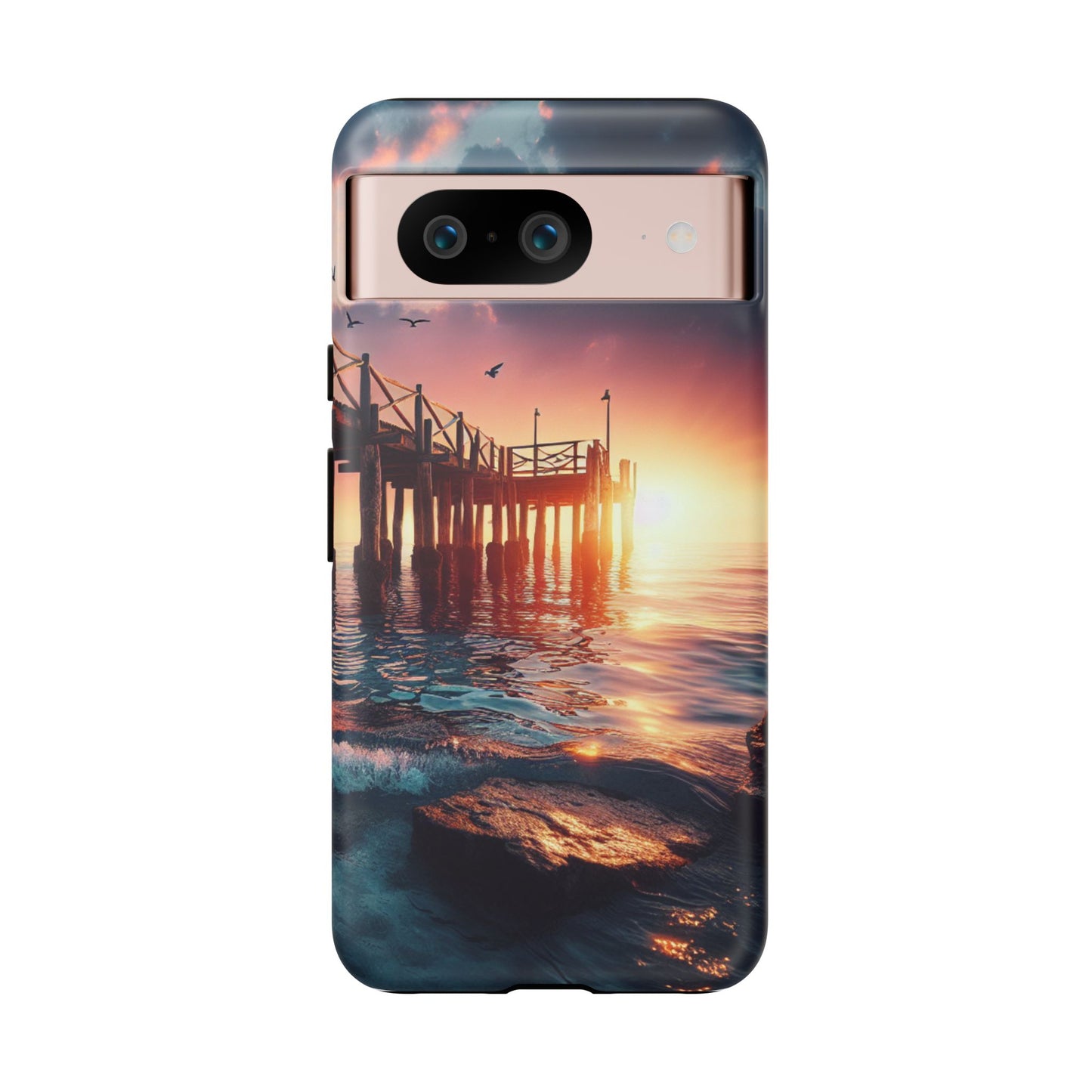 SUNSET on the PIER  phone case