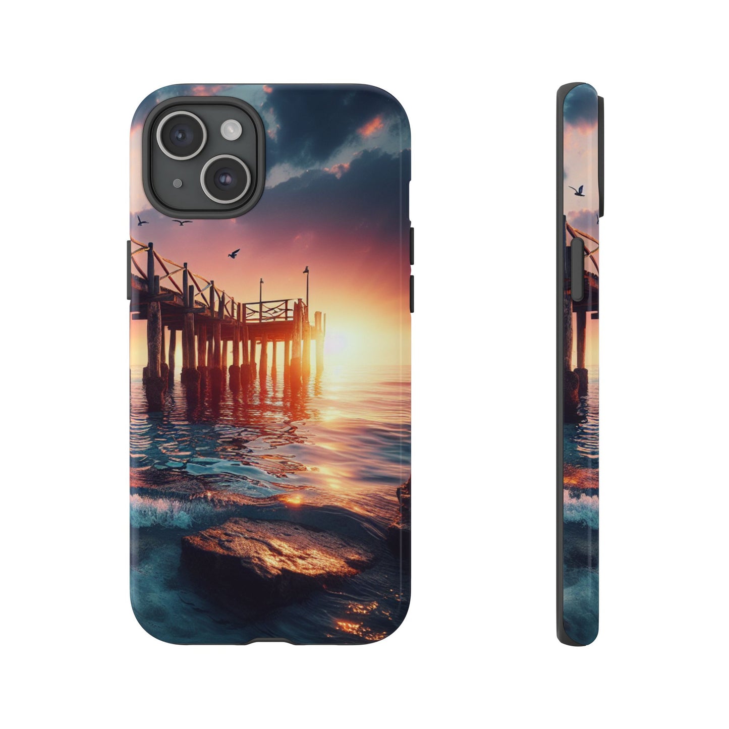 SUNSET on the PIER  phone case