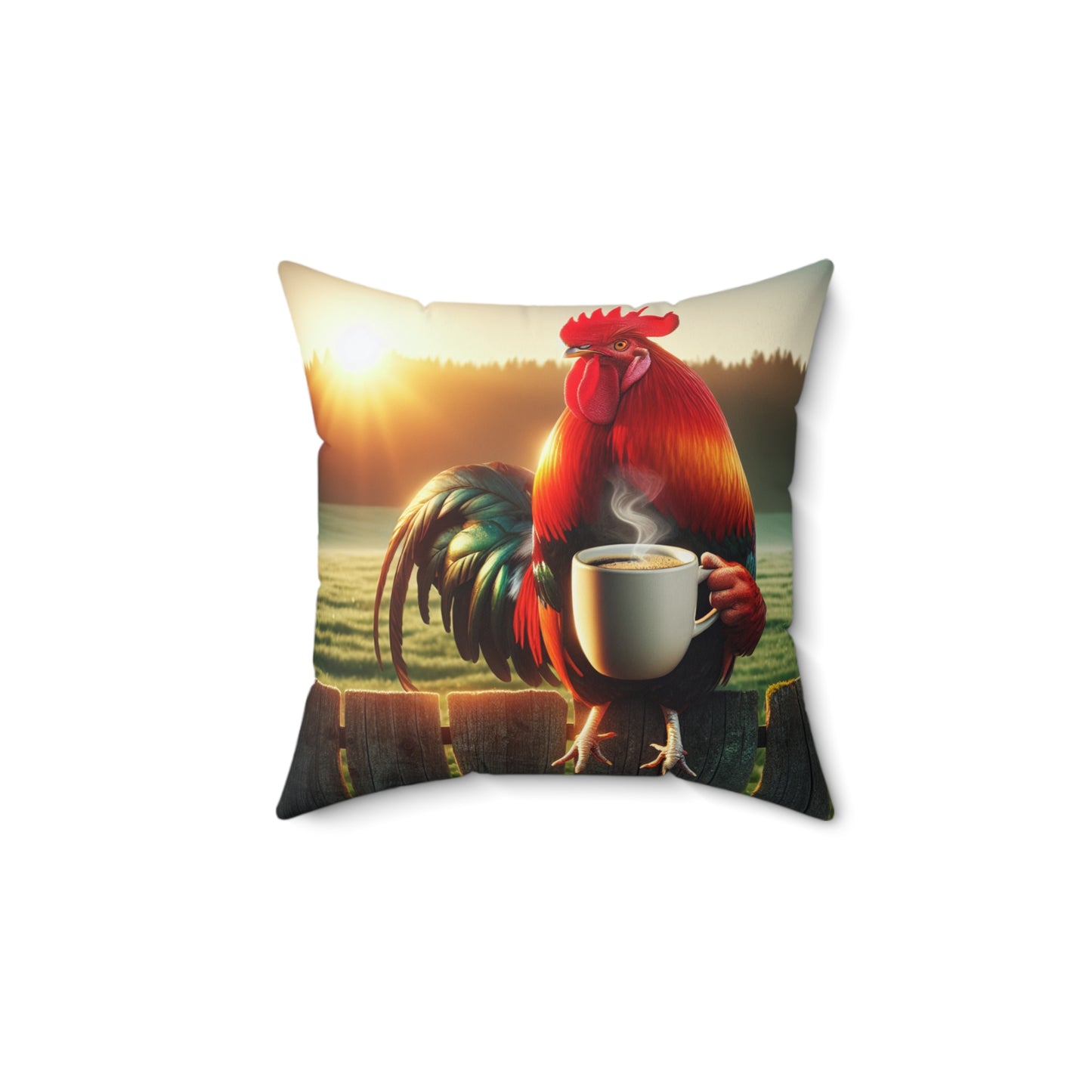 Spun Polyester Square Pillow